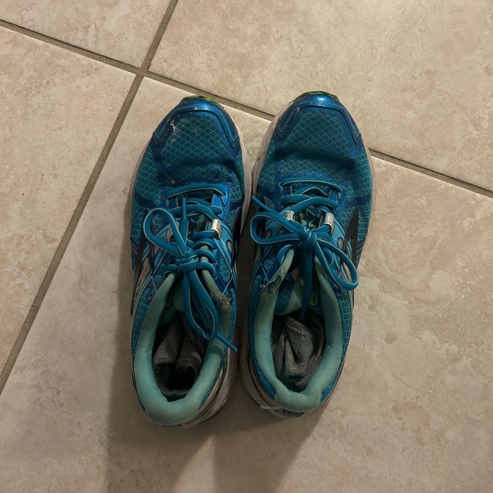 Well worn ladies shoes